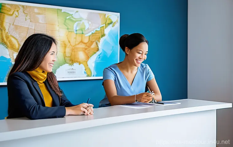 의료관광코디네이터 실무에서 필요한 기술 - **Prompt 1: The Art of Connecting Souls - Communication and Empathy without Borders**
    "A medical...